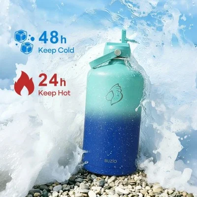 Buzio Duet Series Gallon Bottle with 2 Lids and Sleeve 3.8L -  Starry Pacific